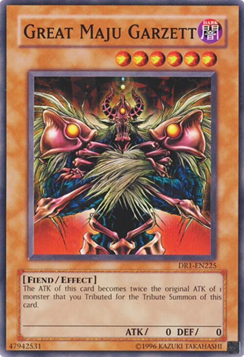 Great Maju Garzett DR1-EN225 card from Dark Revelation Volume 1