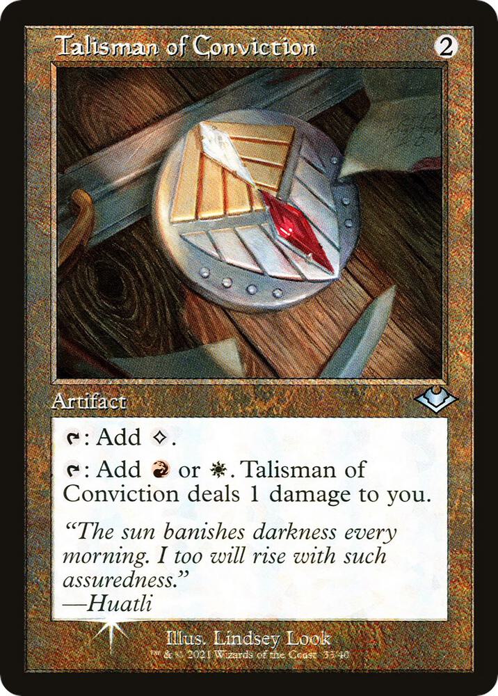 Talisman of Conviction (Retro Frame) 33 card from Modern Horizons