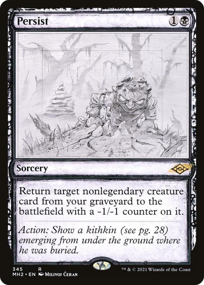 Persist (Showcase) 345 card from Modern Horizons 2