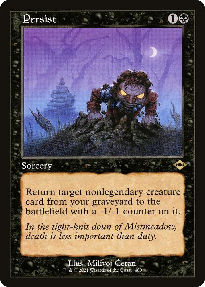 Persist (Retro Frame) 400 card from Modern Horizons 2