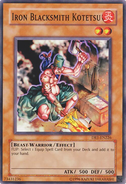 Iron Blacksmith Kotetsu DR1-EN226 card from Dark Revelation Volume 1