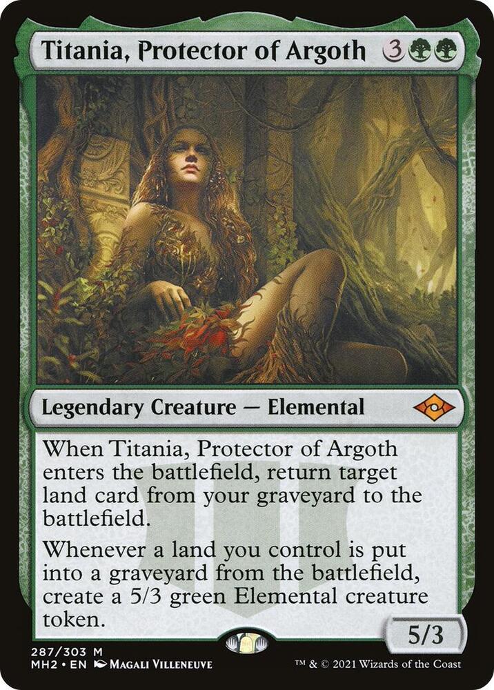 Titania, Protector of Argoth 287 card from Modern Horizons 2