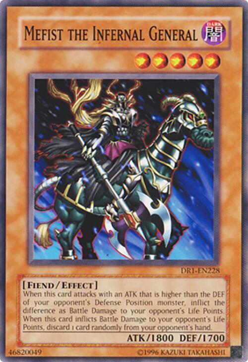 Mefist the Infernal General DR1-EN228 card from Dark Revelation Volume 1