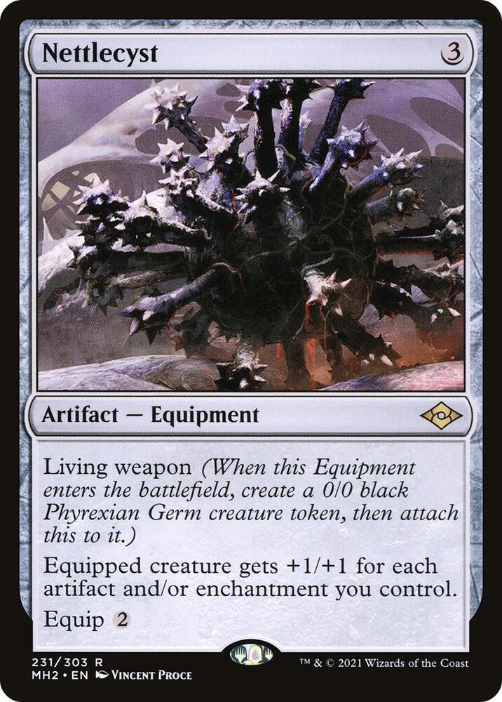Nettlecyst 231 card from Modern Horizons 2