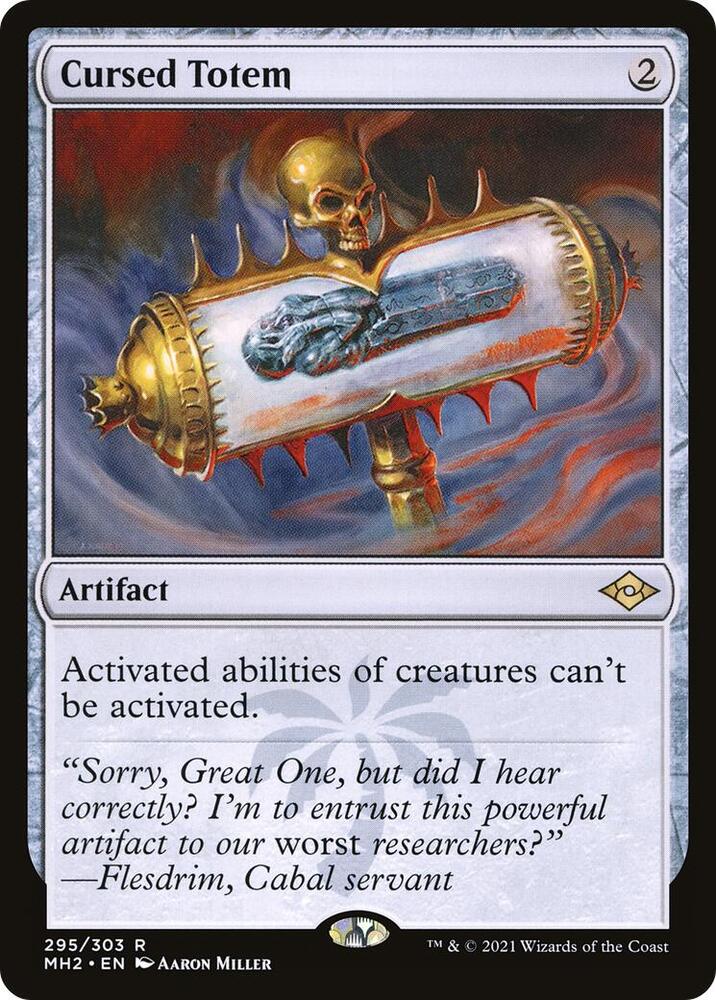 Cursed Totem 295 card from Modern Horizons 2