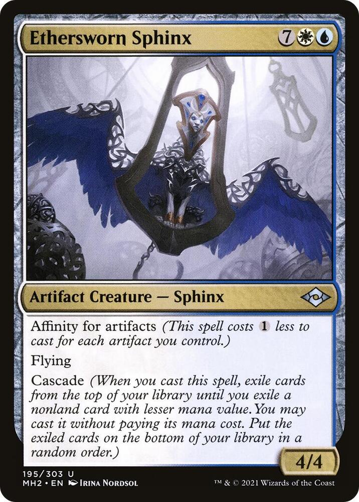 Ethersworn Sphinx 195 card from Modern Horizons 2