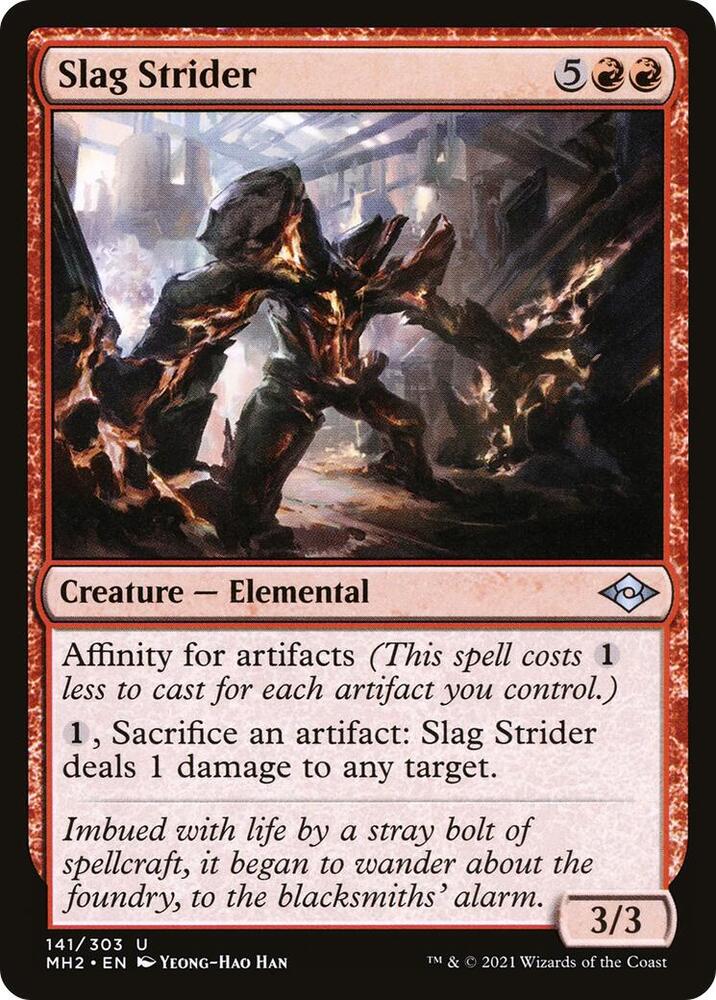 Slag Strider 141 card from Modern Horizons 2