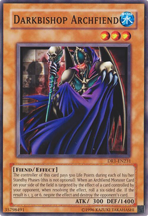 Darkbishop Archfiend DR1-EN231 card from Dark Revelation Volume 1