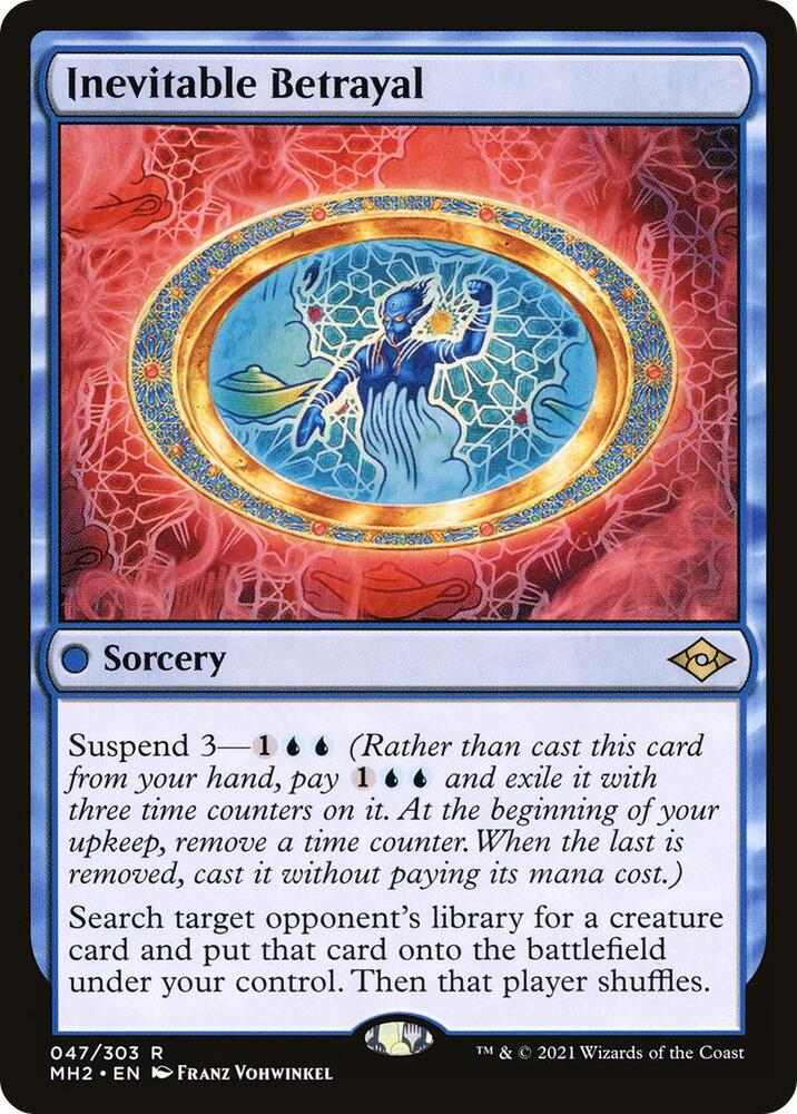 Inevitable Betrayal 47 card from Modern Horizons 2