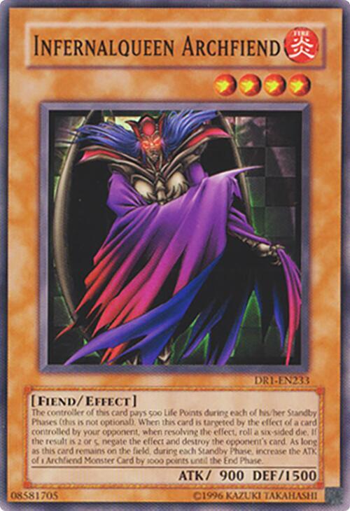 Infernalqueen Archfiend DR1-EN233 card from Dark Revelation Volume 1