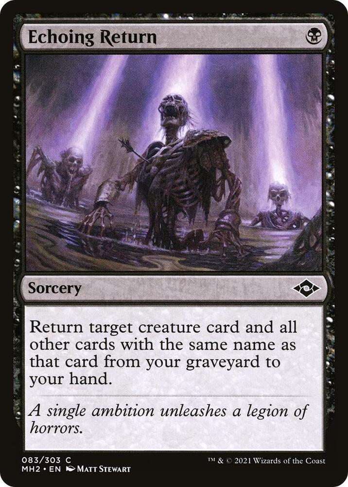 Echoing Return 83 card from Modern Horizons 2