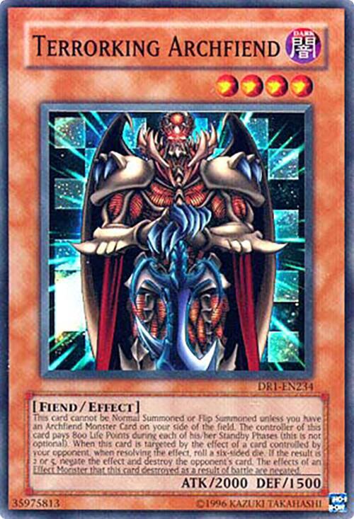 Terrorking Archfiend DR1-EN234 card from Dark Revelation Volume 1
