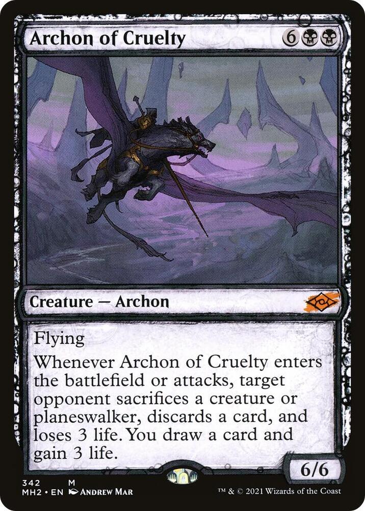 Archon of Cruelty (Showcase) 342 card from Modern Horizons 2