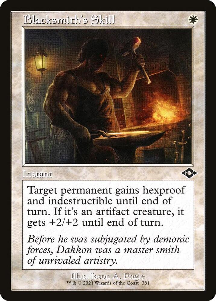 Blacksmith's Skill (Retro Frame) 381 card from Modern Horizons 2