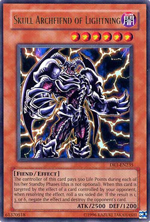 Skull Archfiend of Lightning DR1-EN235 card from Dark Revelation Volume 1