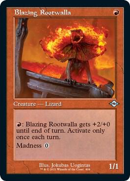 Blazing Rootwalla (Retro Frame) (Foil Etched) 404 card from Modern Horizons 2