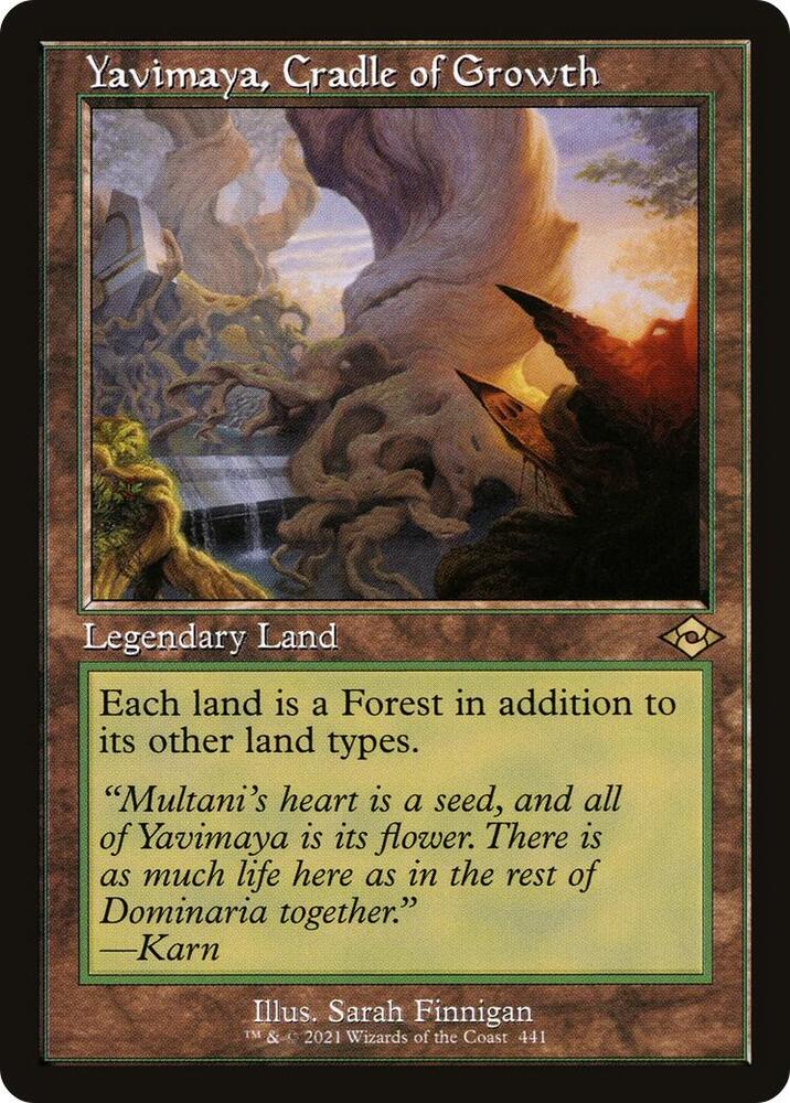 Yavimaya, Cradle of Growth (Retro Frame) 441 card from Modern Horizons 2