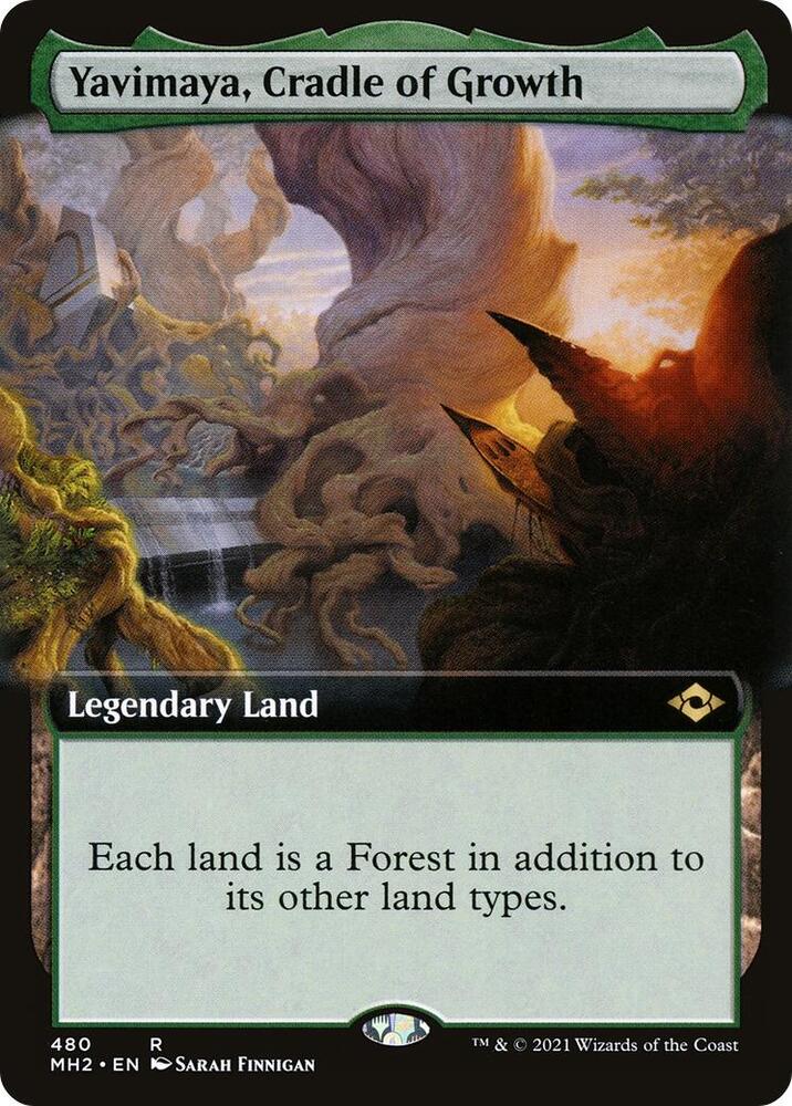 Yavimaya, Cradle of Growth (Extended Art) 480 card from Modern Horizons 2