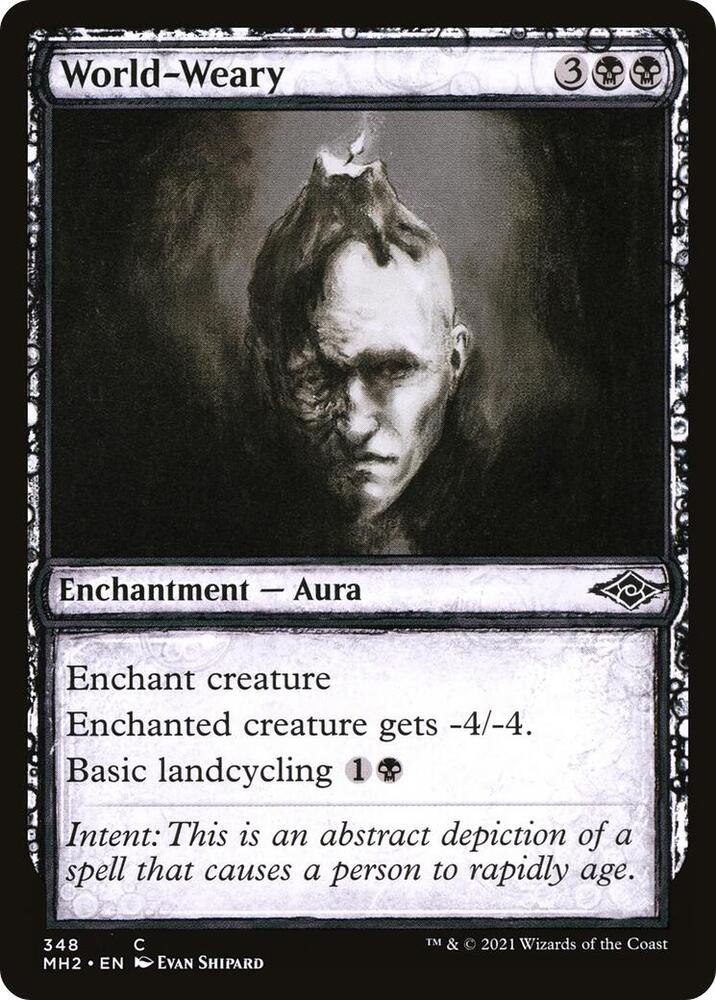 World-Weary (Showcase) 348 card from Modern Horizons 2