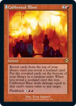 Calibrated Blast (Retro Frame) (Foil Etched) 405 card from Modern Horizons 2
