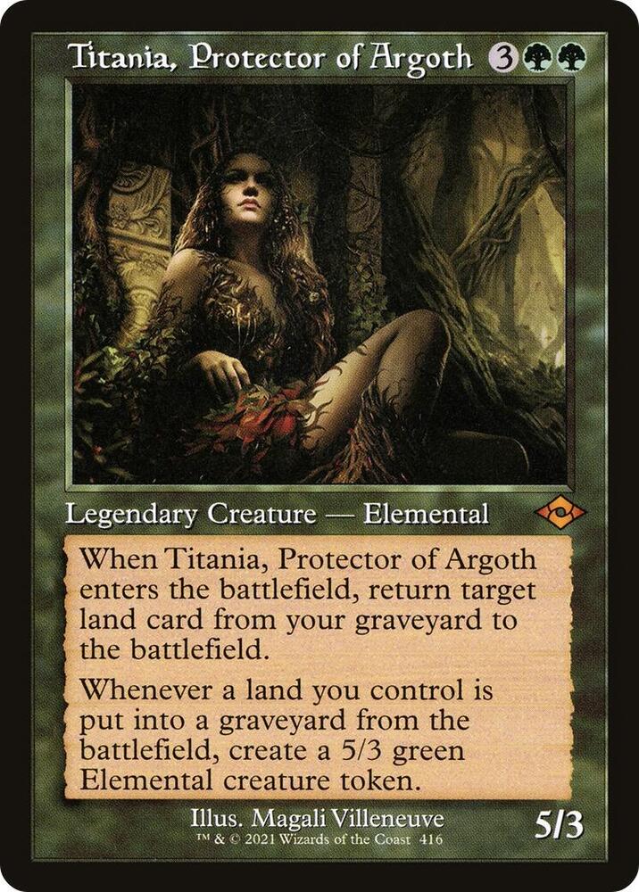 Titania, Protector of Argoth (Retro Frame) 416 card from Modern Horizons 2