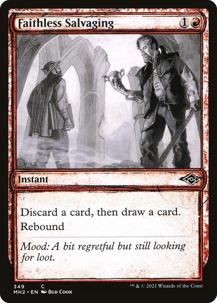 Faithless Salvaging (Showcase) 349 card from Modern Horizons 2