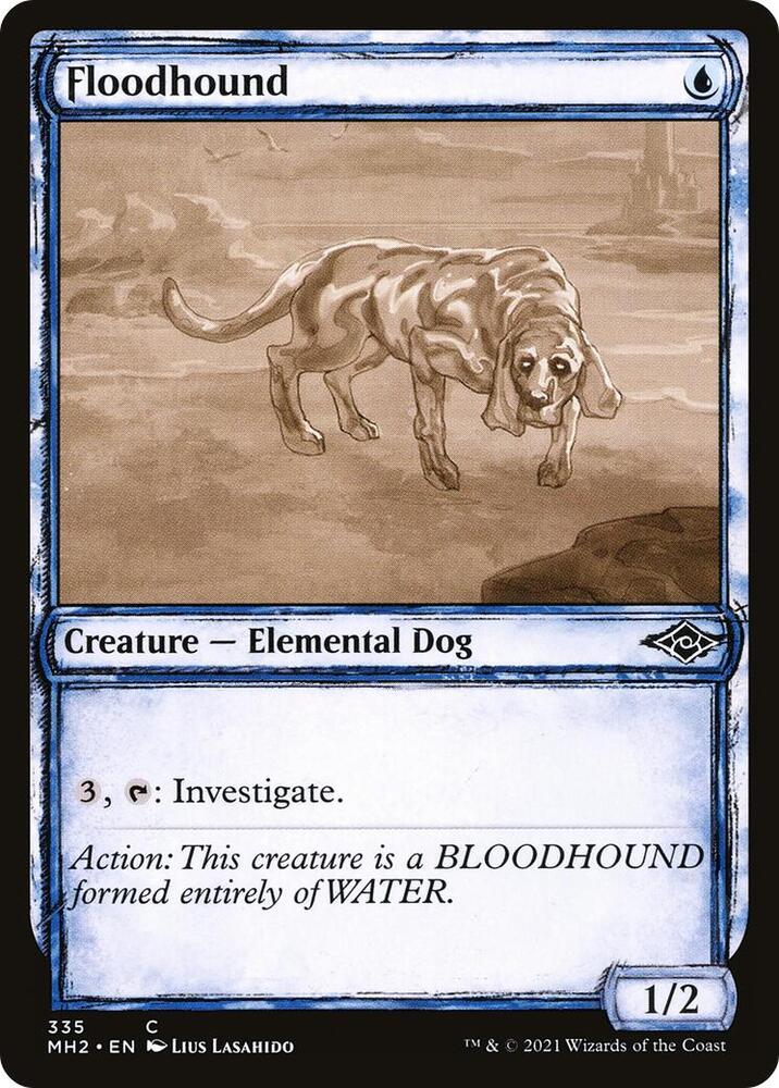 Floodhound (Showcase) 335 card from Modern Horizons 2