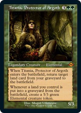 Titania, Protector of Argoth (Retro Frame) (Foil Etched) 416 card from Modern Horizons 2