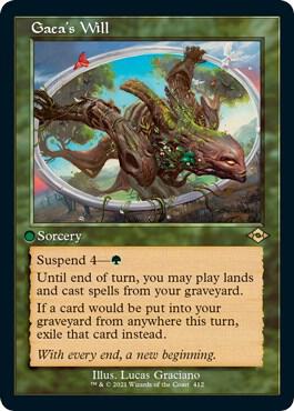 Gaea's Will (Retro Frame) (Foil Etched) 412 card from Modern Horizons 2