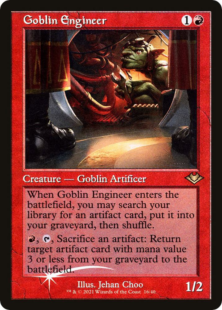 Goblin Engineer (Retro Frame) 16 card from Modern Horizons