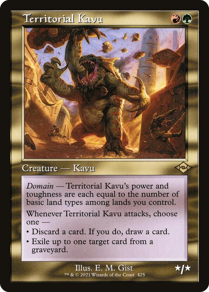 Territorial Kavu (Retro Frame) 425 card from Modern Horizons 2