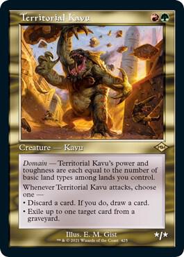 Territorial Kavu (Retro Frame) (Foil Etched) 425 card from Modern Horizons 2