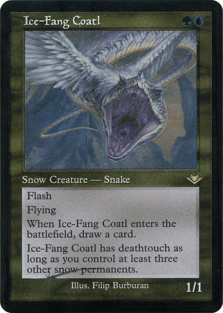Ice-Fang Coatl (Retro Frame) (Foil Etched) 27 card from Modern Horizons