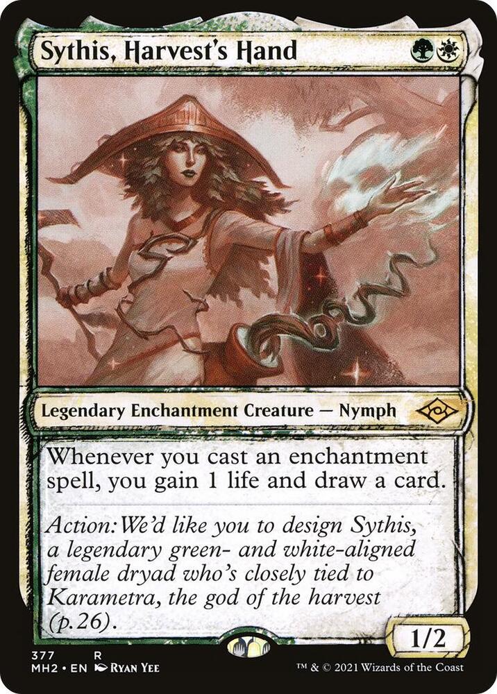 Sythis, Harvest's Hand (Showcase) 377 card from Modern Horizons 2