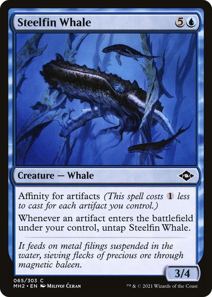 Steelfin Whale 65 card from Modern Horizons 2