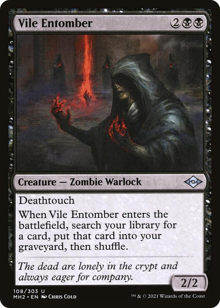 Vile Entomber 108 card from Modern Horizons 2