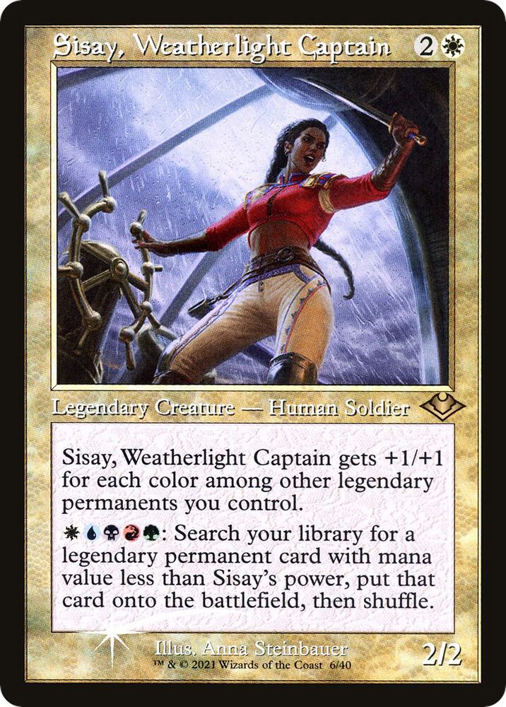 Sisay, Weatherlight Captain (Retro Frame) 6 card from Modern Horizons