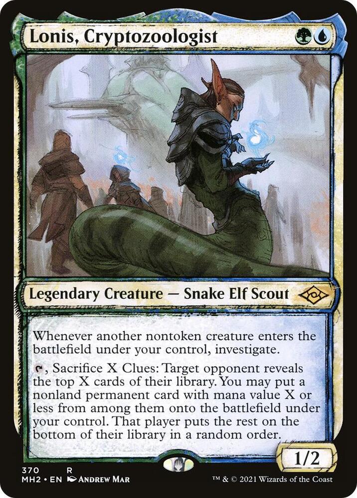 Lonis, Cryptozoologist (Showcase) 370 card from Modern Horizons 2