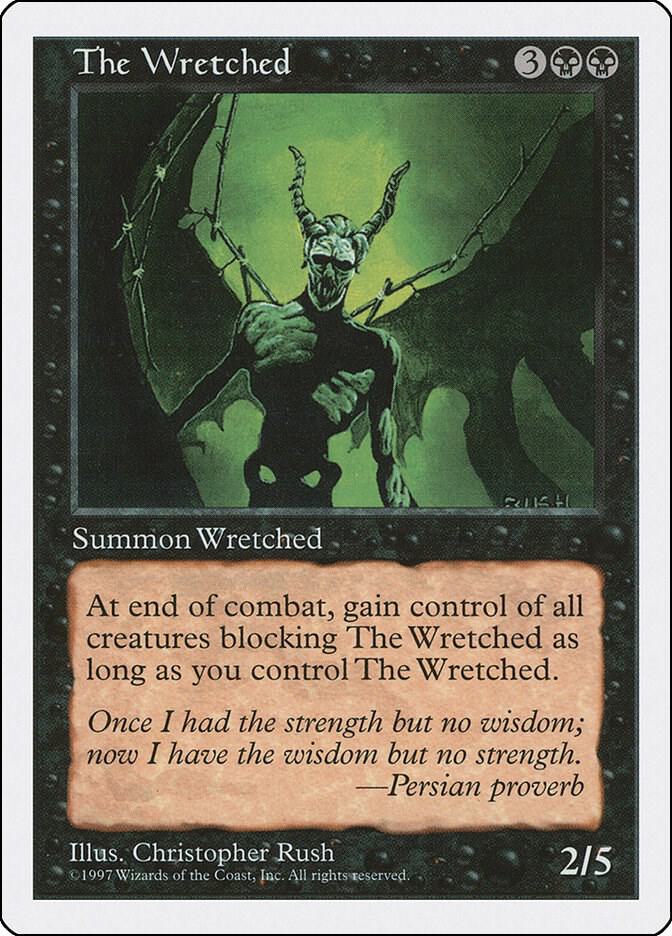 The Wretched card from Fifth Edition