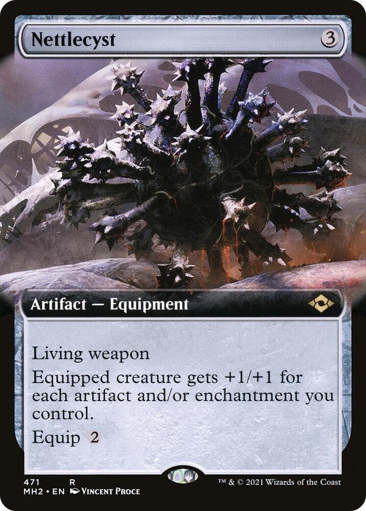 Nettlecyst (Extended Art) 471 card from Modern Horizons 2