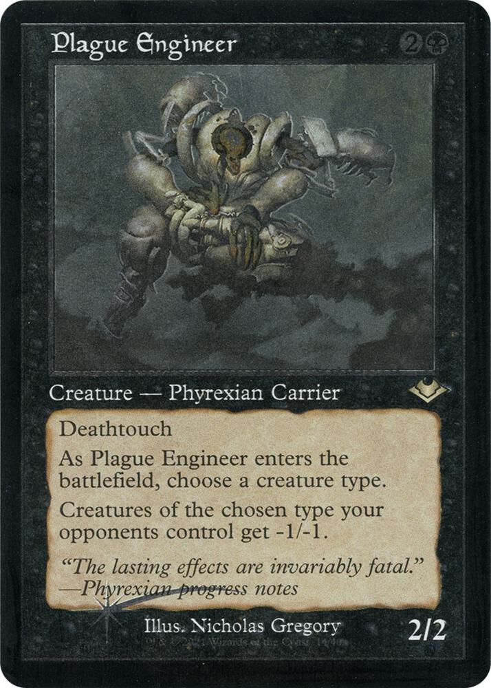 Plague Engineer (Retro Frame) (Foil Etched) 14 card from Modern Horizons