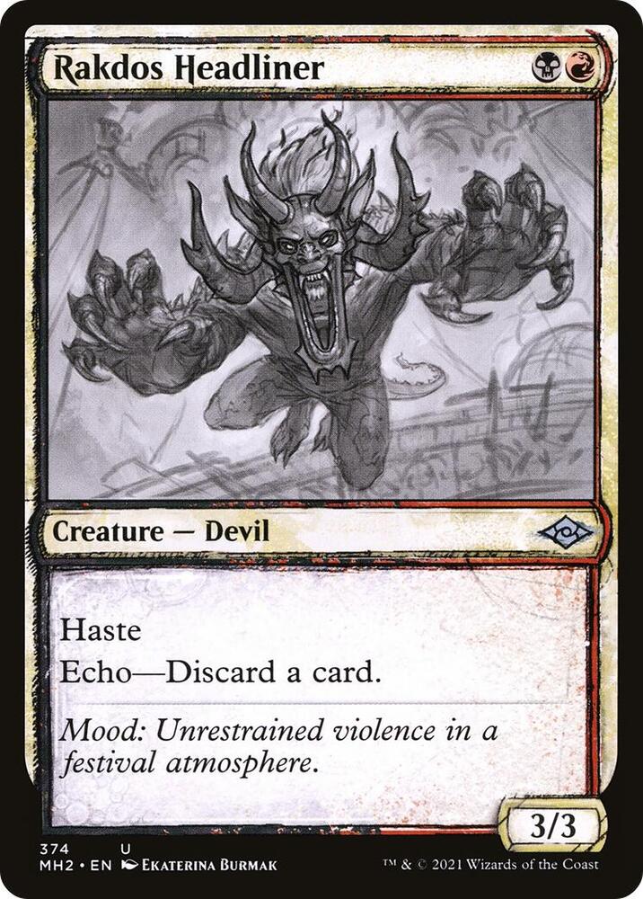 Rakdos Headliner (Showcase) 374 card from Modern Horizons 2