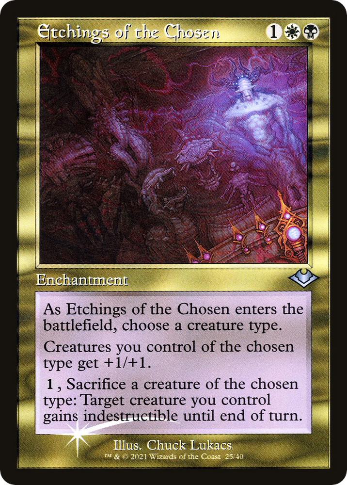 Etchings of the Chosen (Retro Frame) 25 card from Modern Horizons