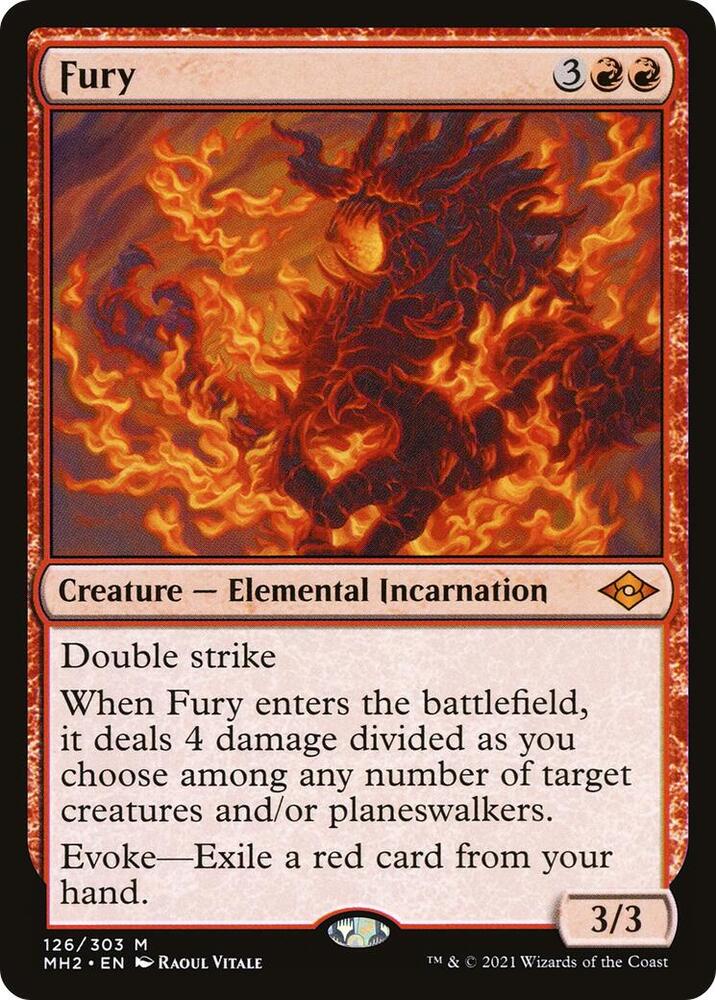 Fury 126 card from Modern Horizons 2