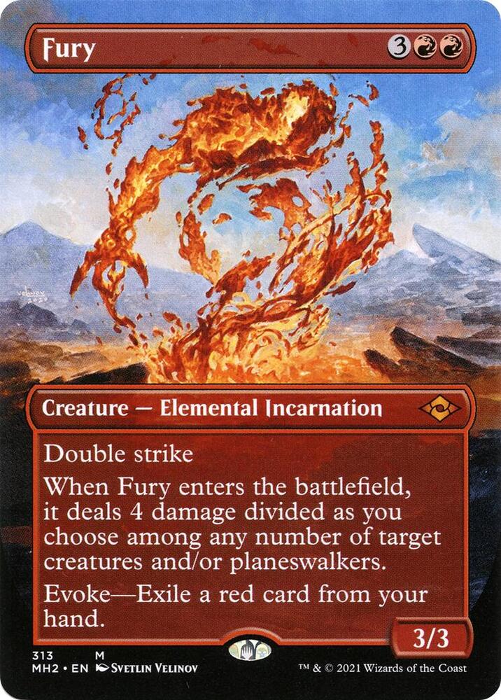 Fury (Borderless) 313 card from Modern Horizons 2