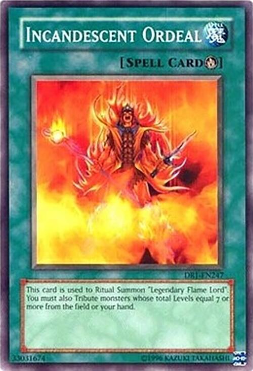 Incandescent Ordeal DR1-EN247 card from Dark Revelation Volume 1