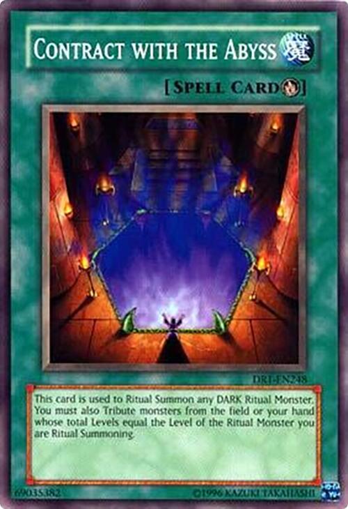Contract with the Abyss DR1-EN248 card from Dark Revelation Volume 1