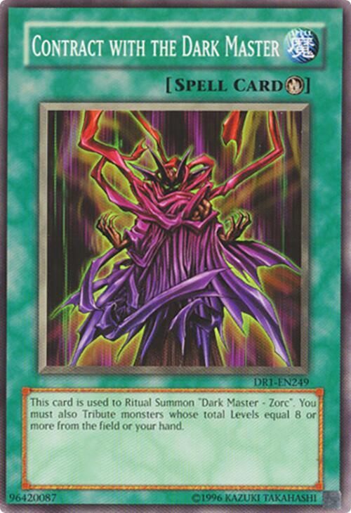 Contract with the Dark Master DR1-EN249 card from Dark Revelation Volume 1