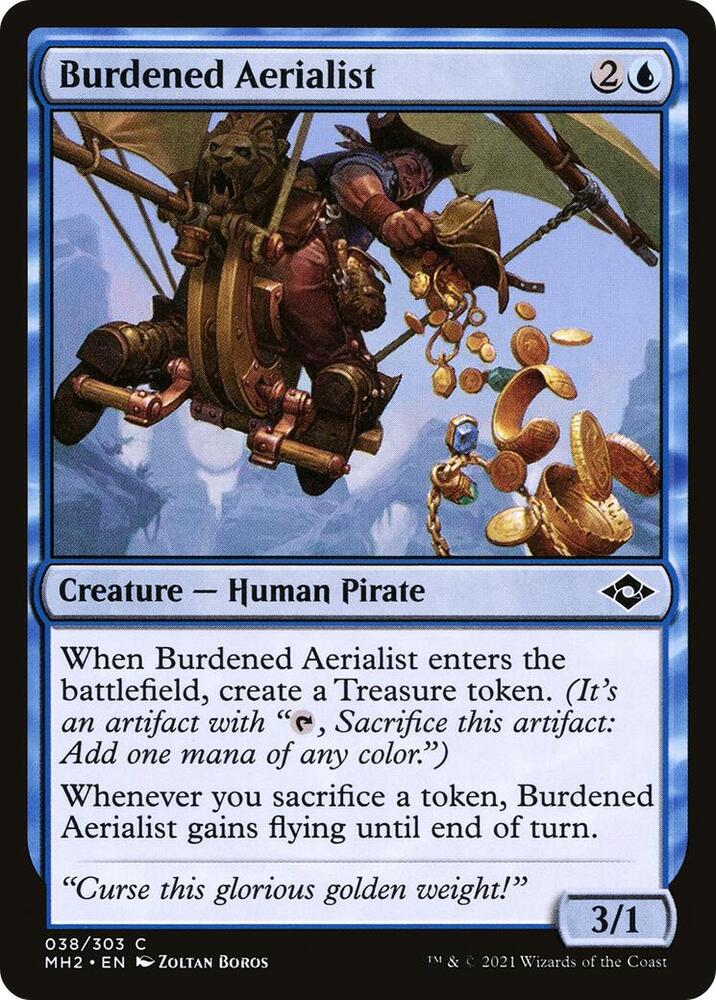 Burdened Aerialist 38 card from Modern Horizons 2