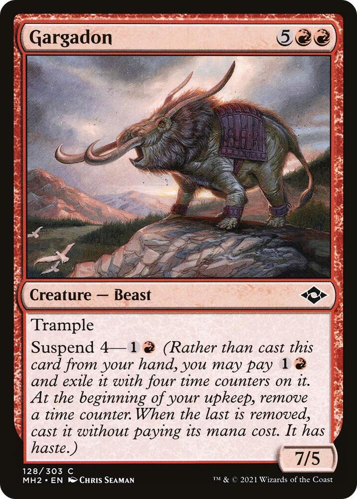 Gargadon 128 card from Modern Horizons 2
